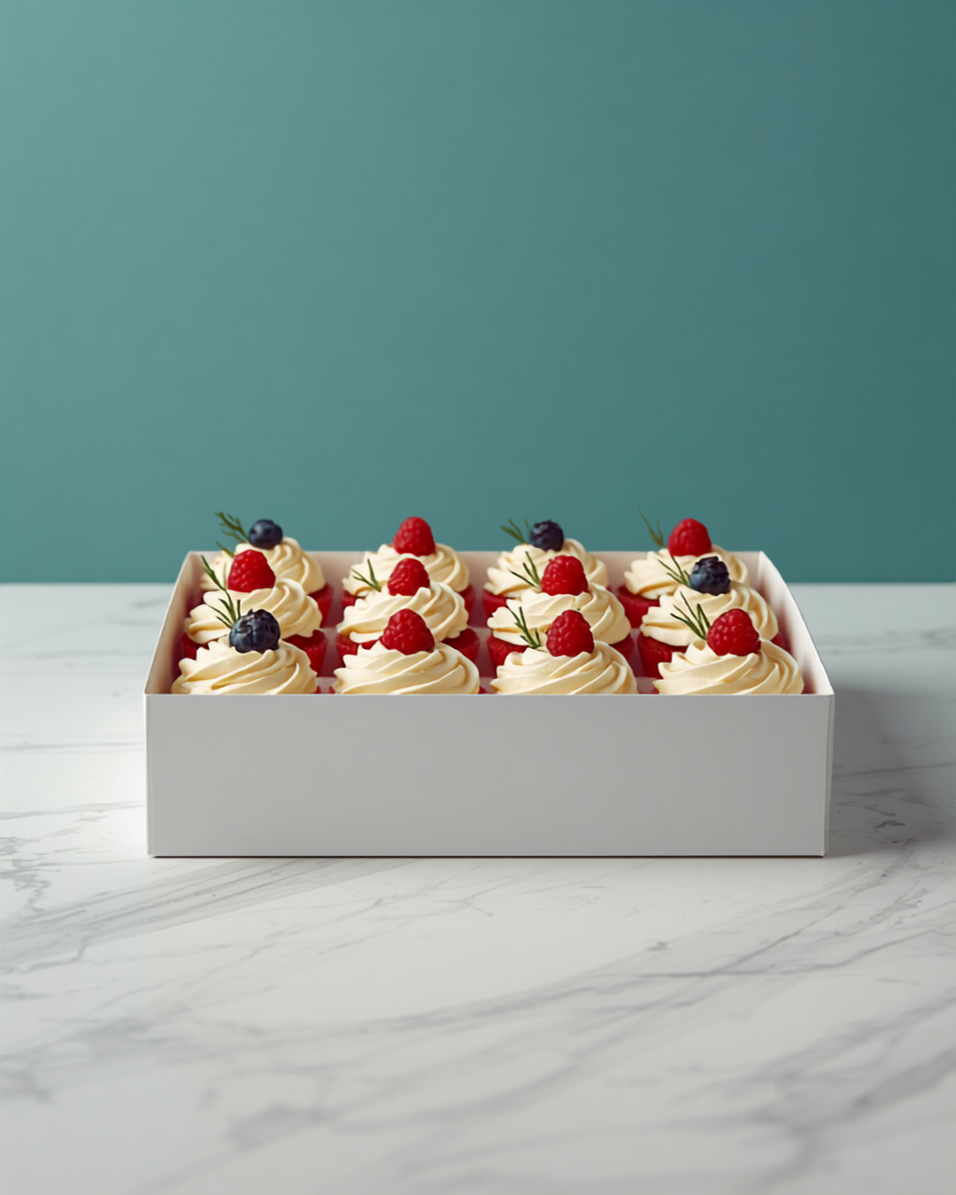 Red Velvet Berry Top Cupcakes | Box of 12