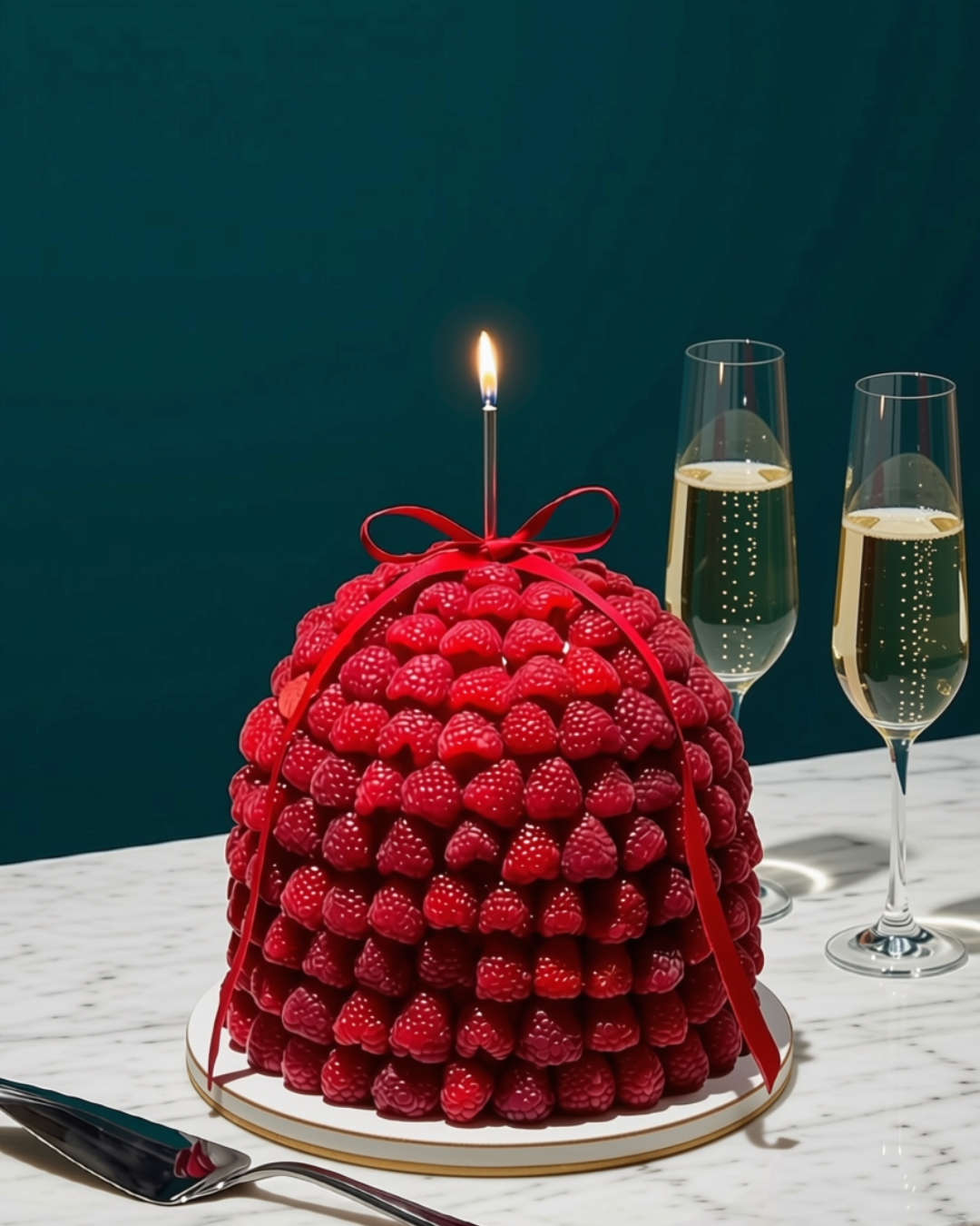 Pauline Raspberry Dome Cake (From $278)